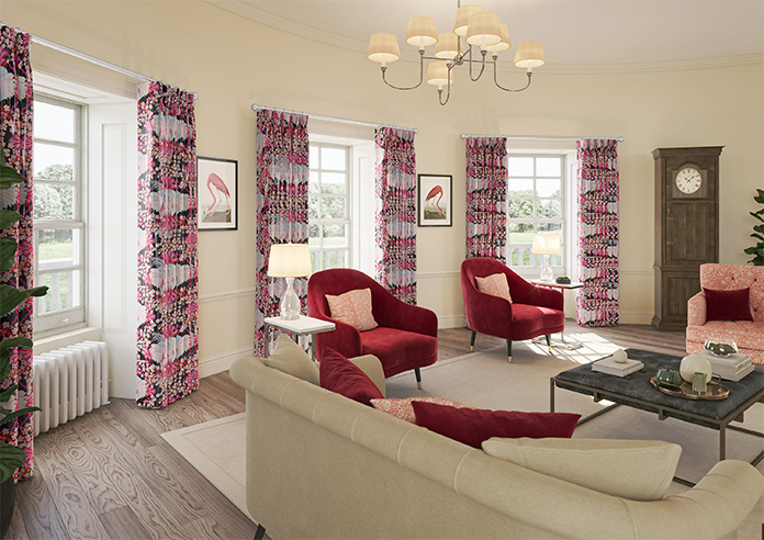 Faded Glamour, Fairground Black - Made To Measure Curtains - Image 8
